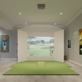 Rain or Shine Golf Trackman iO Retractable Golf Simulator Package Golf Simulator