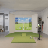 SkyTrak Retractable Golf Simulator Package - Rain or Shine Golf