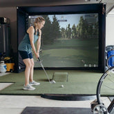 SwingBay Golf Simulator Screen & Enclosure - Rain or Shine Golf