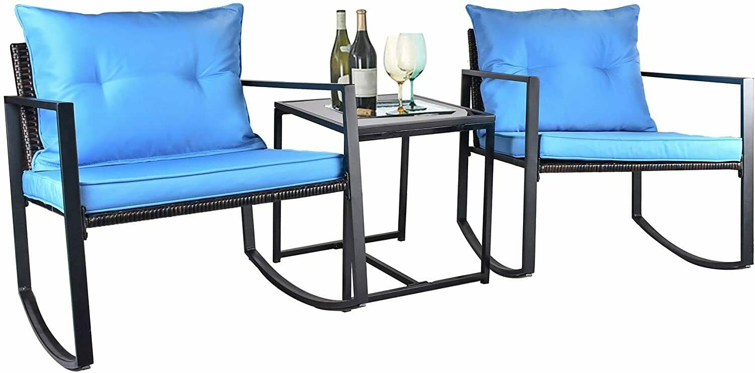 Outdoor Patio Rocking Chair Set