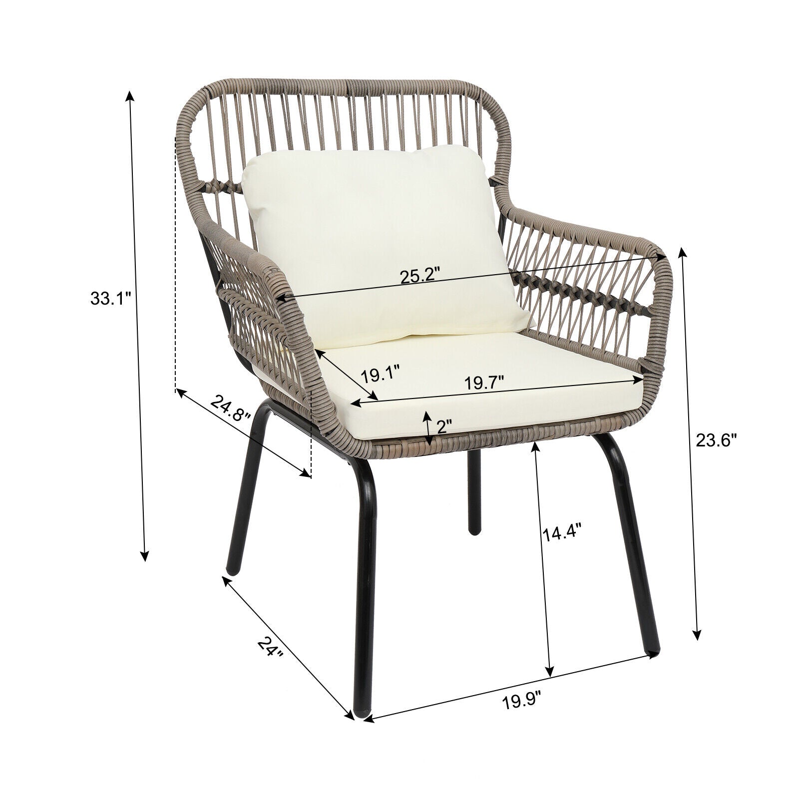 Rattan Bistro Set