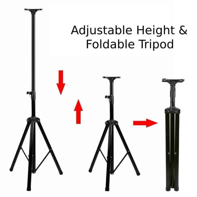 2 Adjustable Tripod Speaker Stands