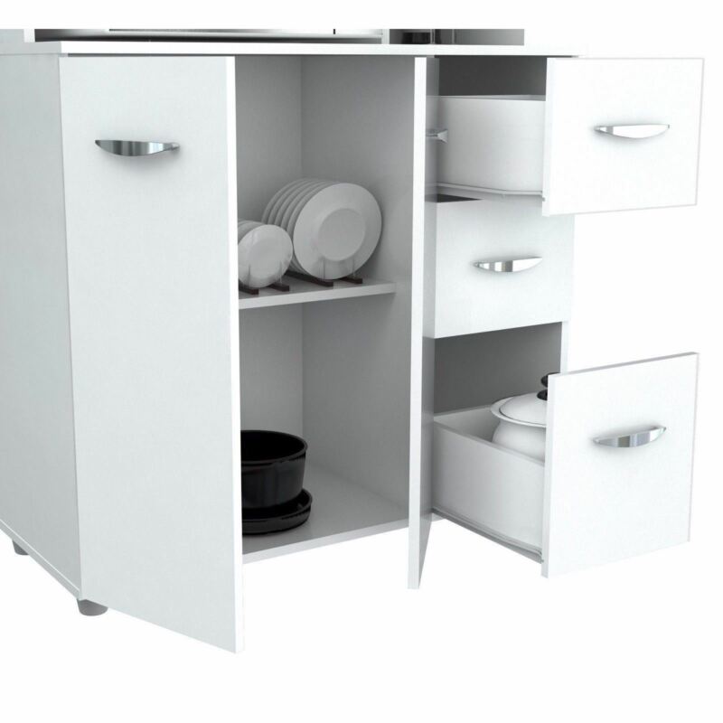 Kitchen Microwave Storage Cabinet