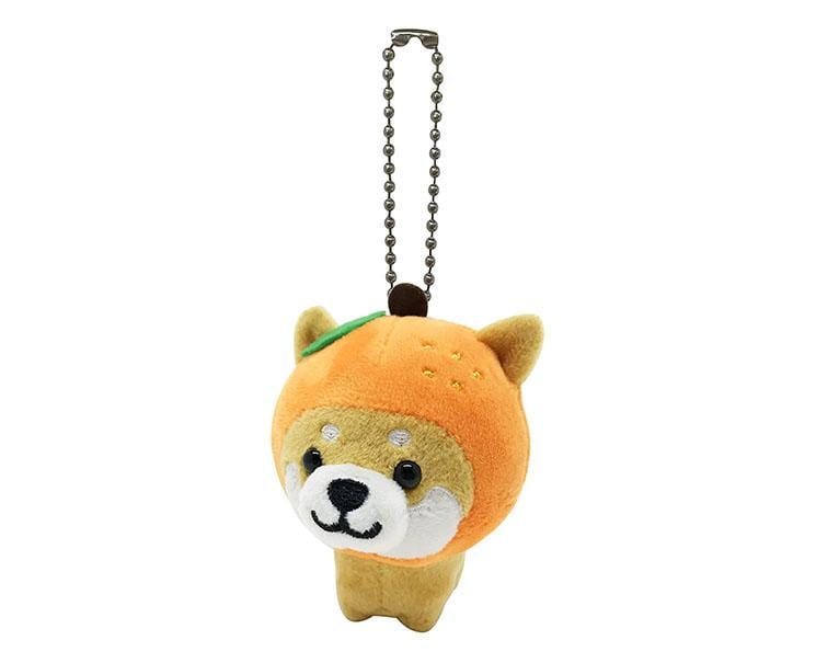 Travel Shiba Inu Plush Key Holder: Orange