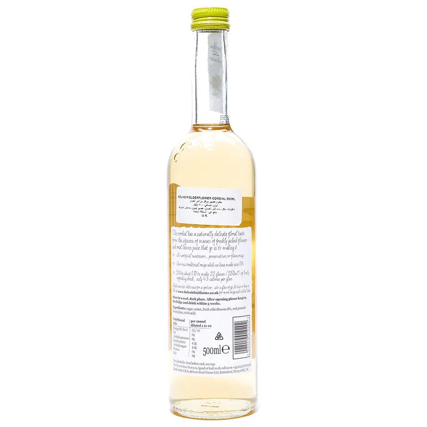 Belvoir Fruit Farm Elderflower Cordial, 500ml