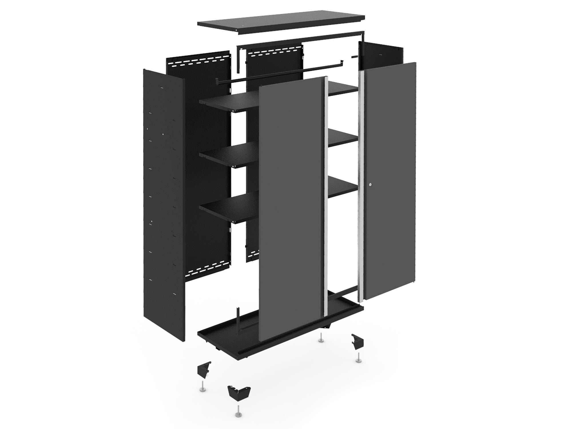 Bold Series 10 Piece Cabinet Set with 42 in. RTA Lockers