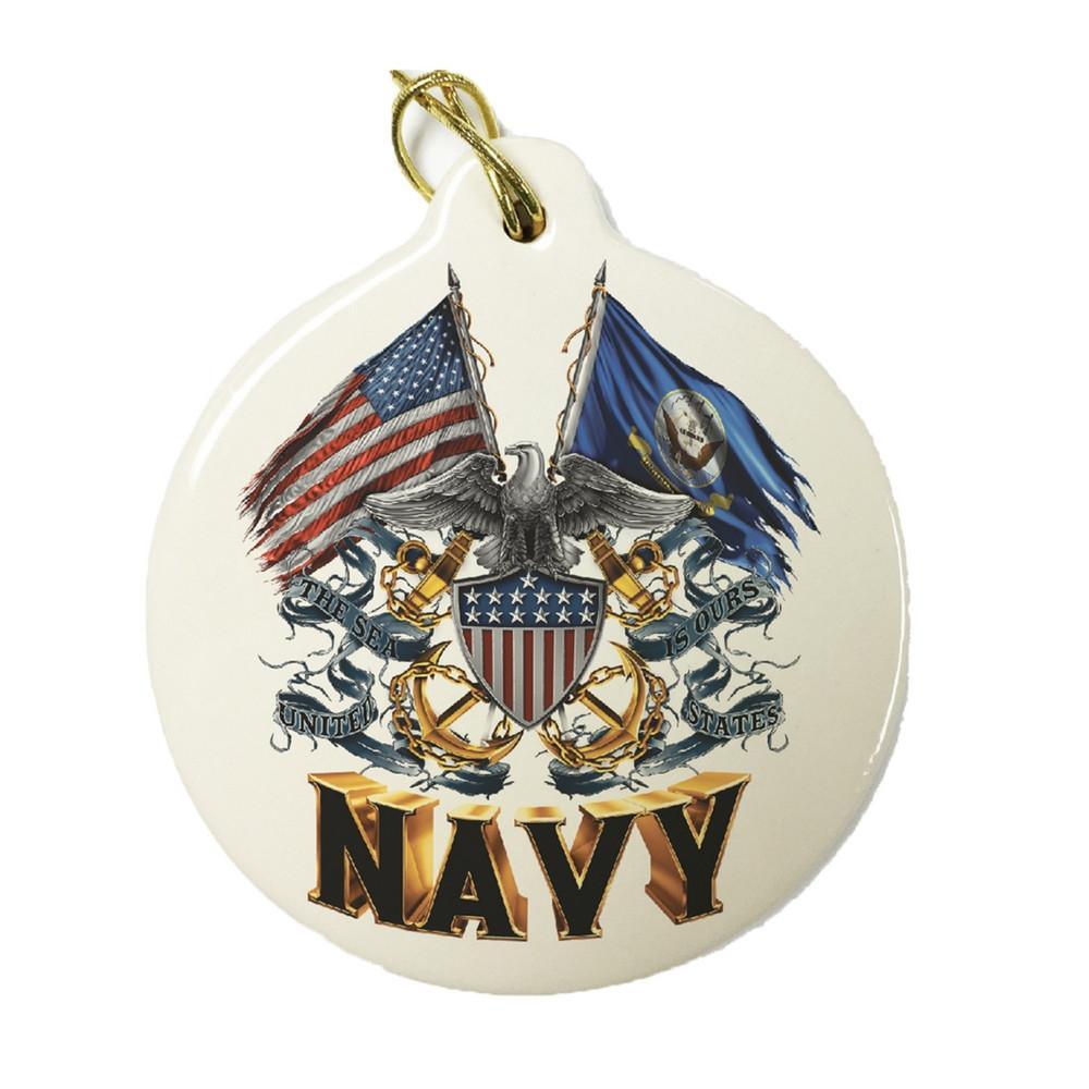 U.S. Navy Set of Three Best Seller Christmas Ornaments