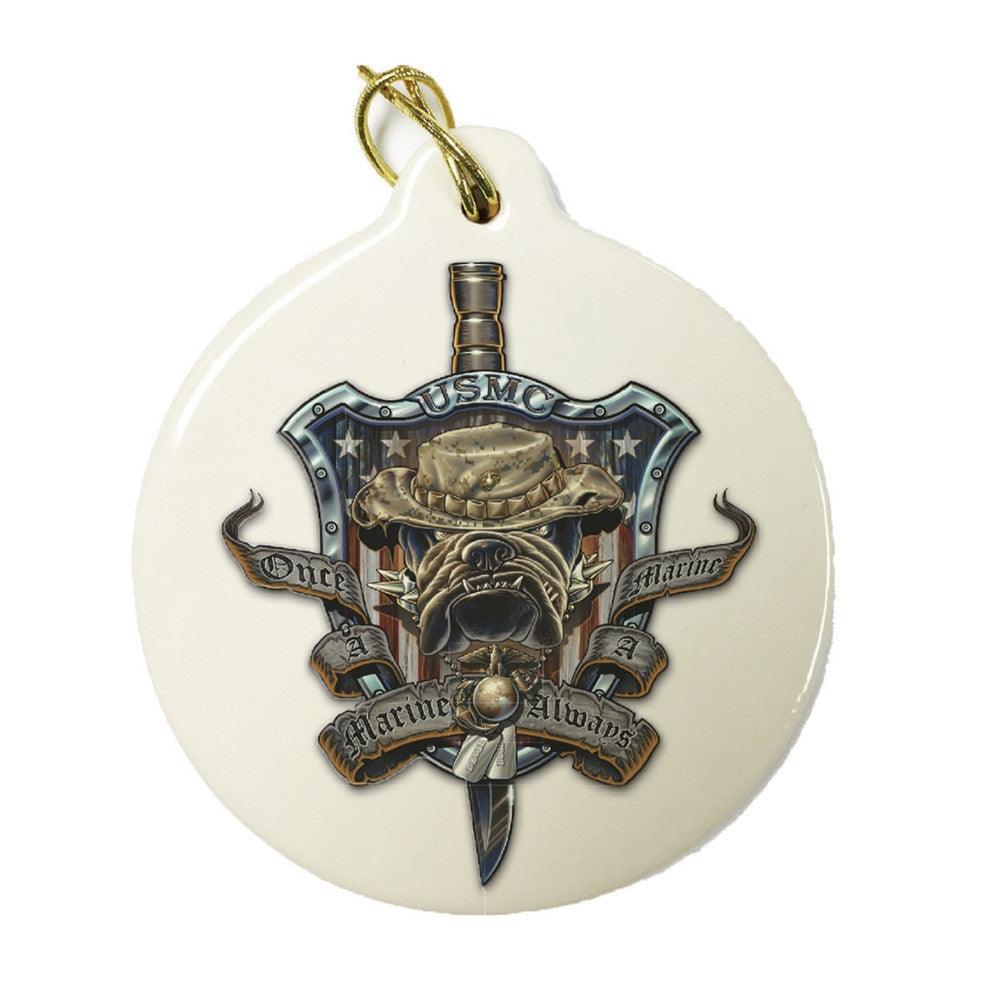 Once A Marine Always A Marine Christmas Ornament