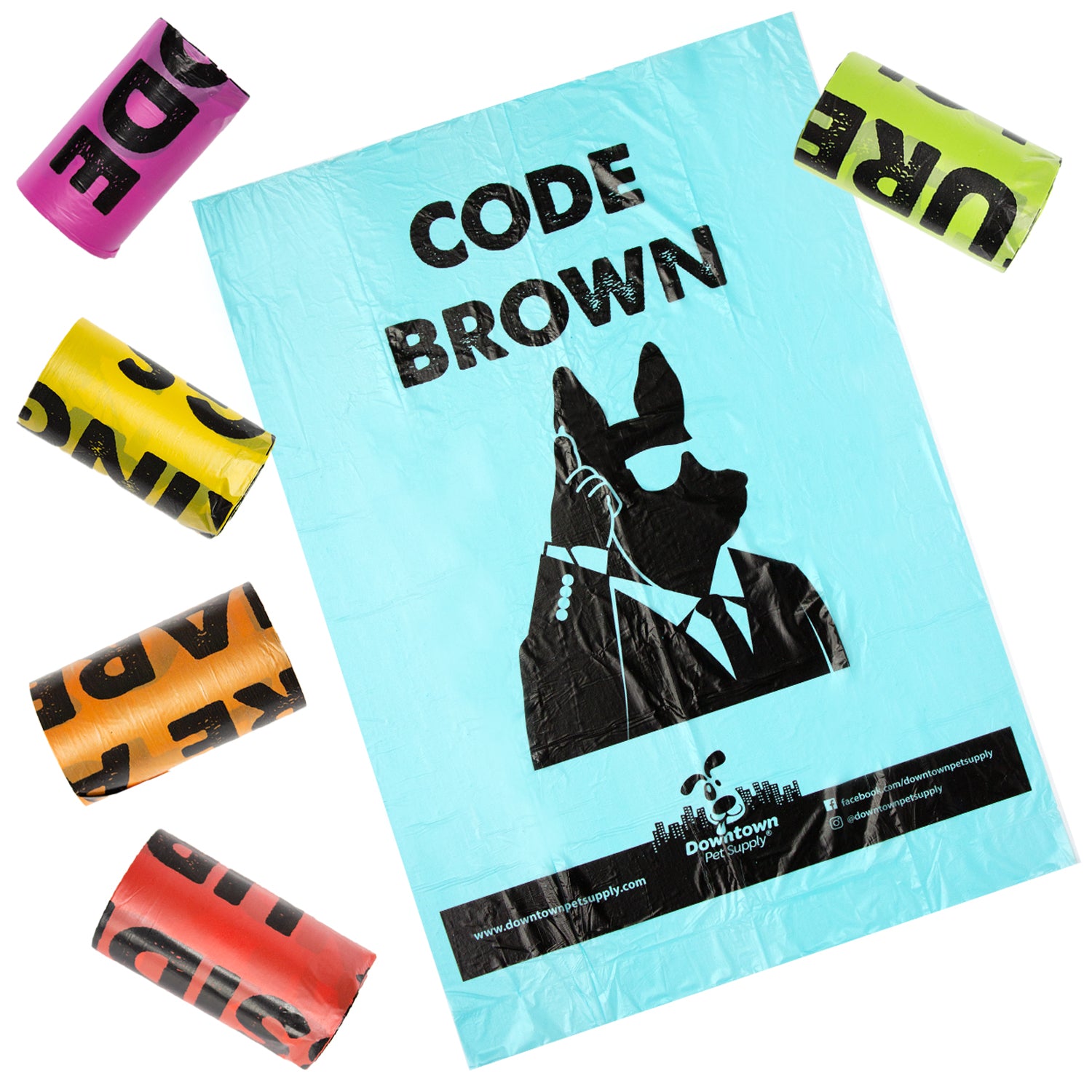 Dog Poop Bags with Dispenser - Fun Designs - Multi-Pack Options