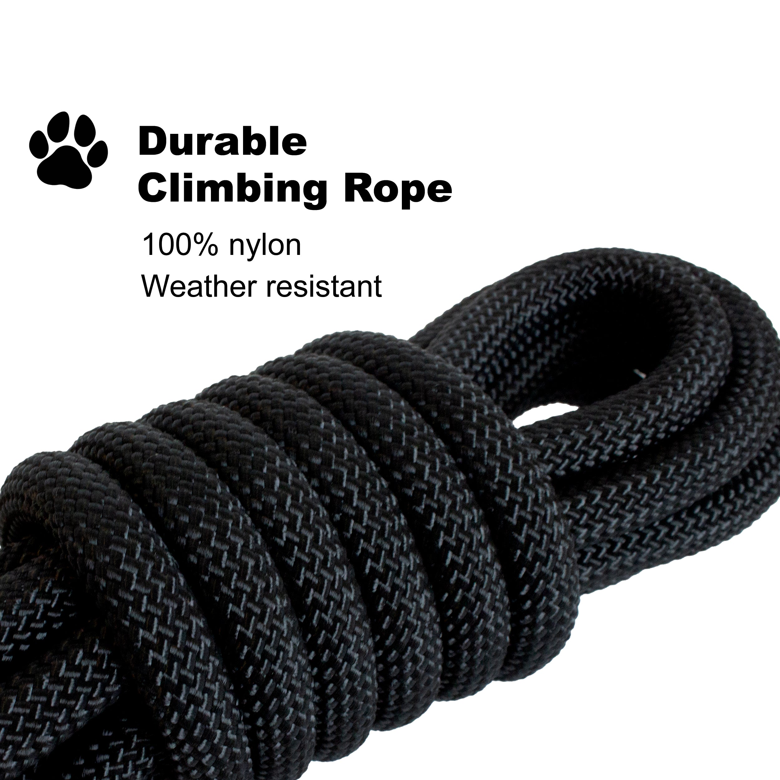 Heavy Duty Corded Dog Leash - Multi-Size and Color Options