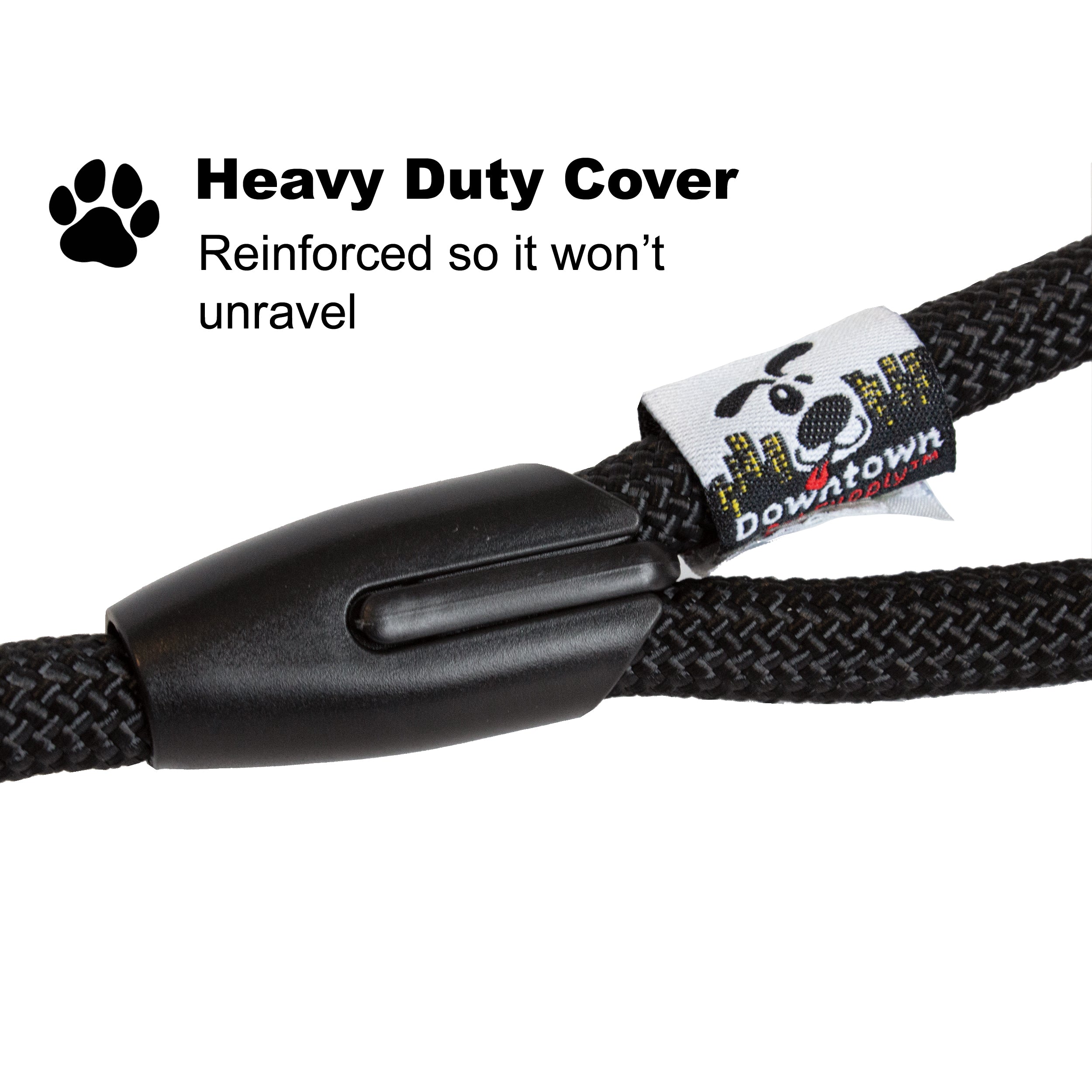 Heavy Duty Corded Dog Leash - Multi-Size and Color Options