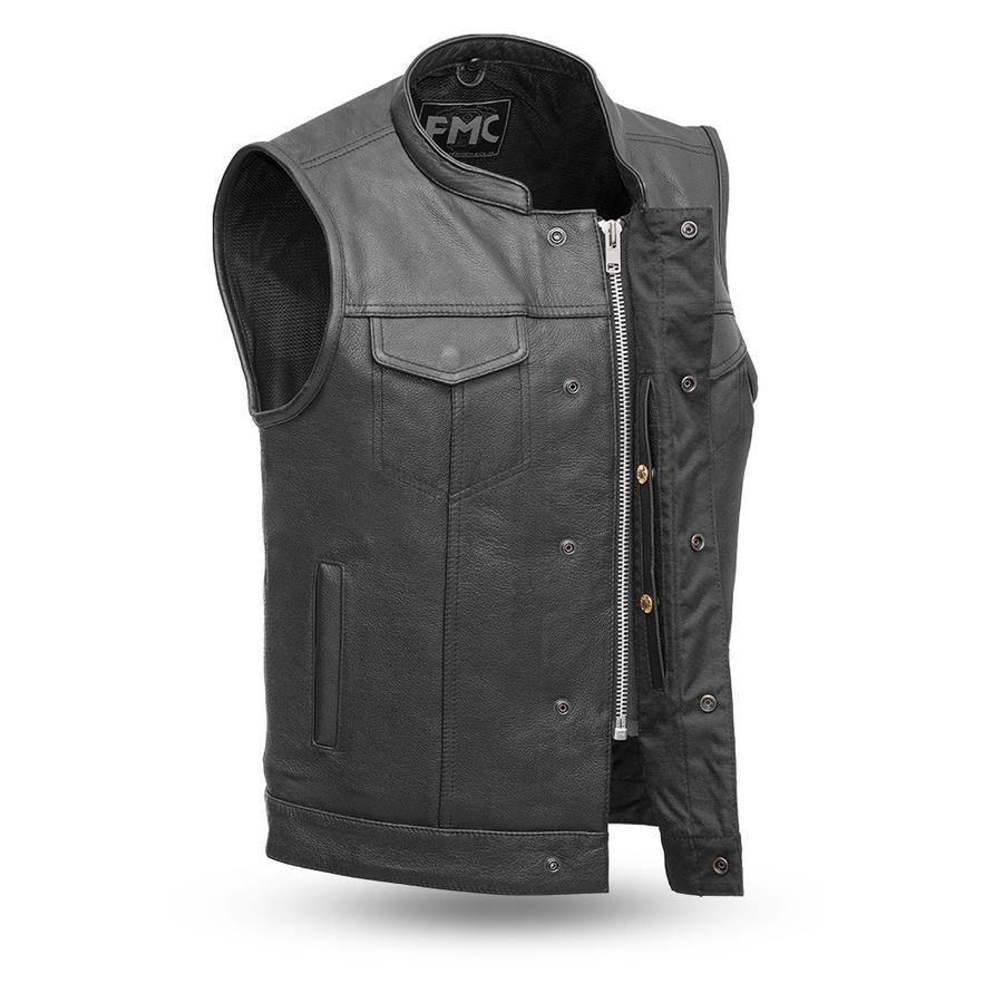 First Manufacturing Blaster Motorcycle Leather Vest