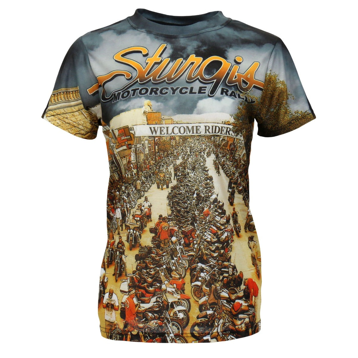 Hot Leathers Ladies Sturgis Main Street Sublimation T-Shirt