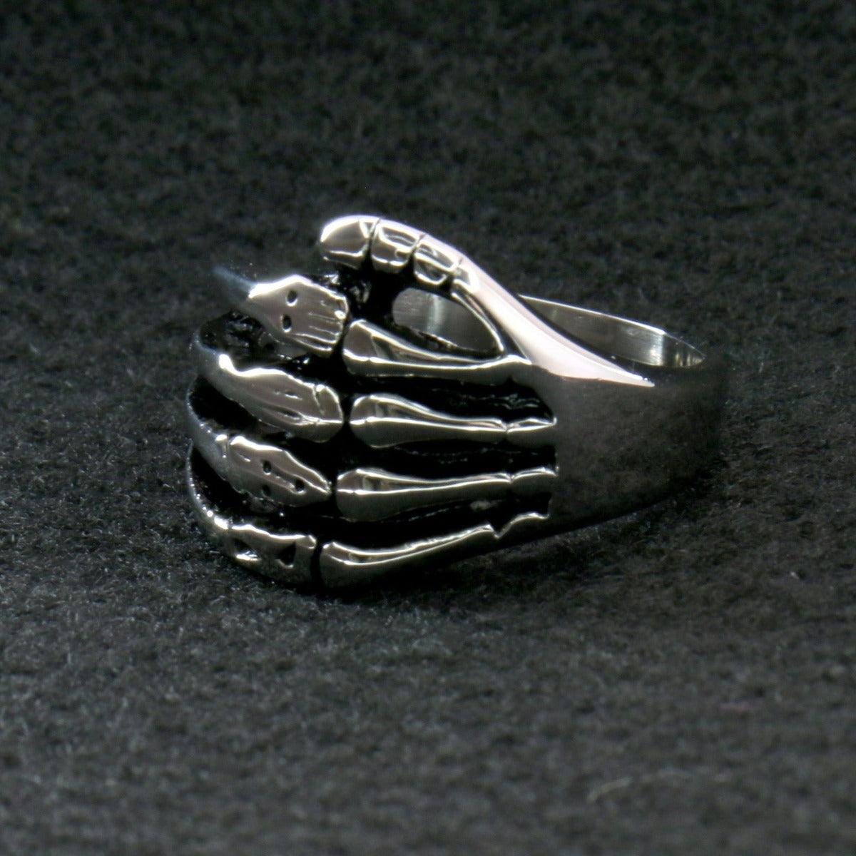 Hot Leathers Skeleton Hand Ring