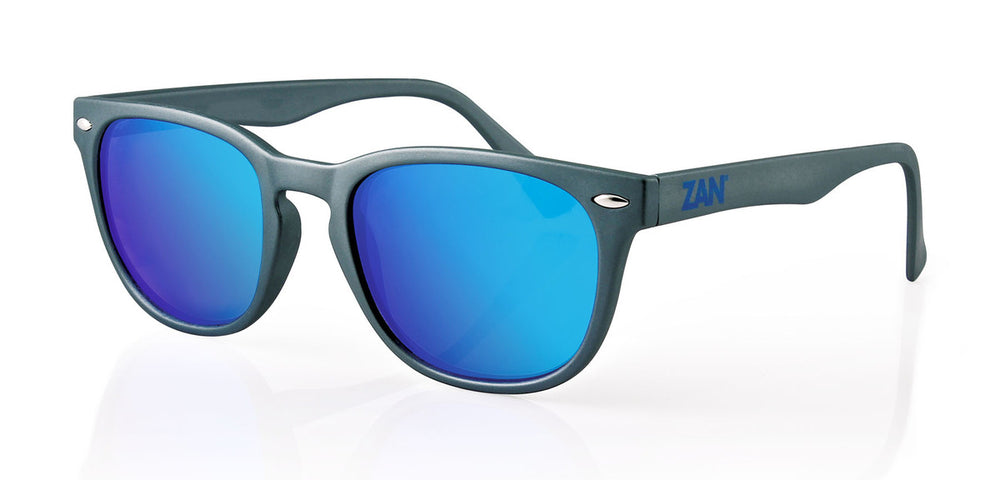 Daniel Smart NVS Sunglass, Matte Gunmetal Frame, Smoked Cyan Mirror Lens