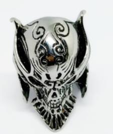 Daniel Smart Stainless Steel Lion Mask Biker Ring