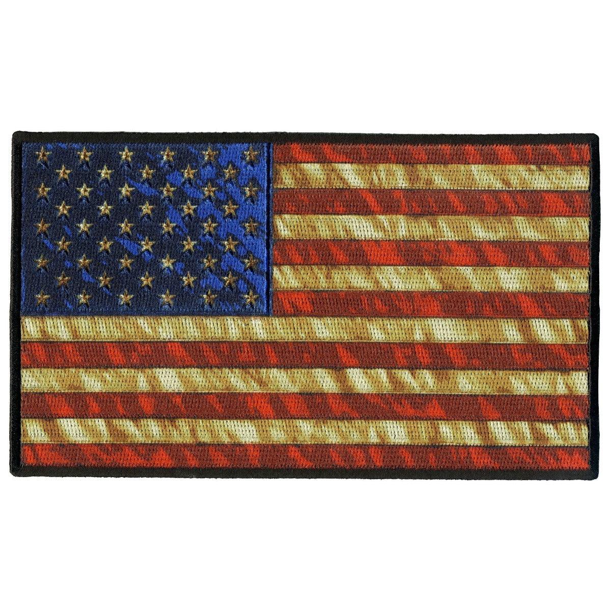 Hot Leathers Vintage American Flag Patch 10