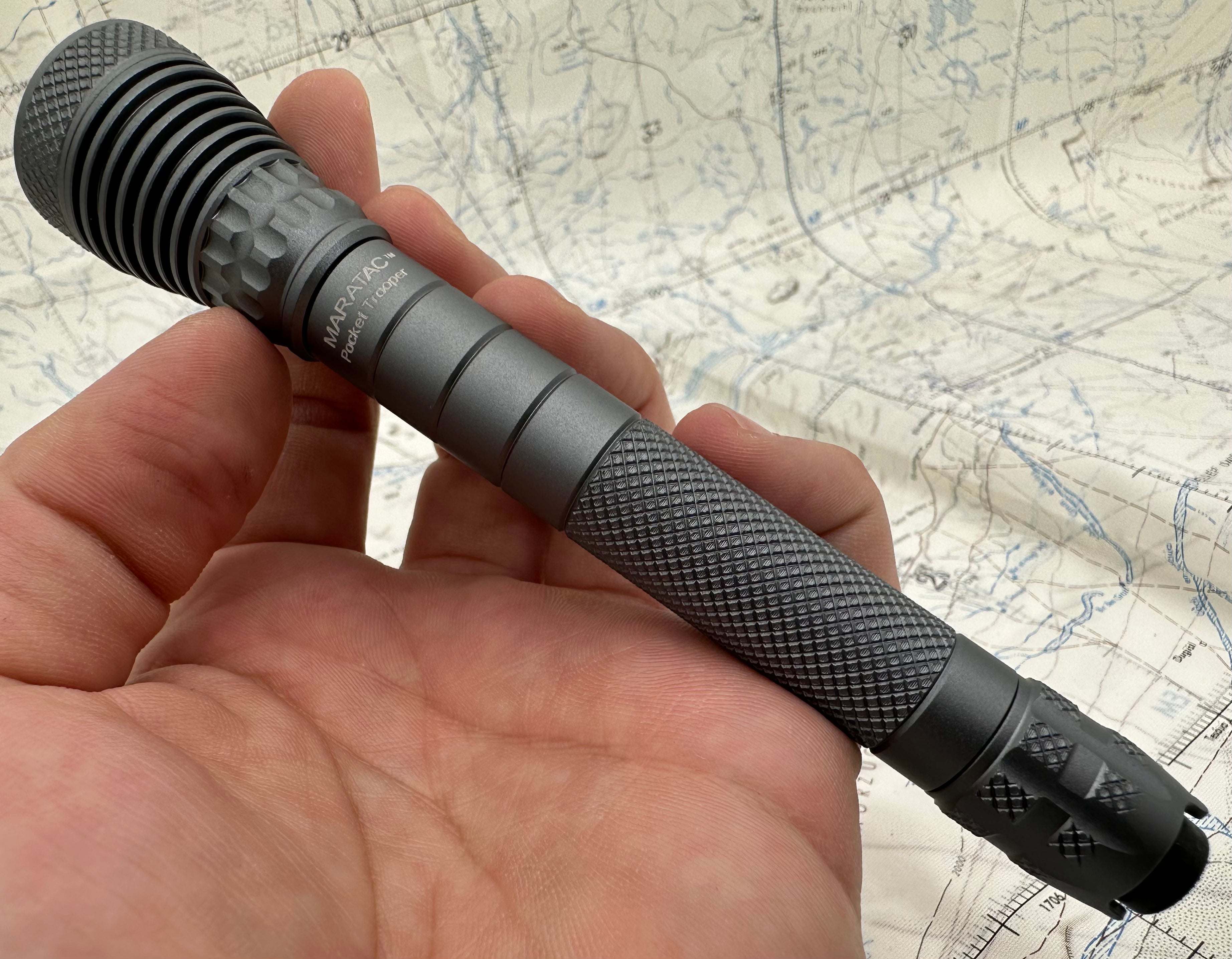 Pocket Trooper - Gray - AAAx2 Tactical Flashlight by Maratac?