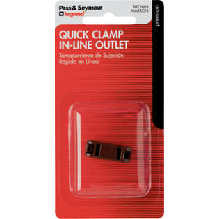 Pass & Seymour 2609BPCC10 10A 125V Quick Attach In-Line Outlet Brown