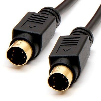 Cable S-Video chapado en oro (SVHS) 4 pines SVideo Cable - 25ft