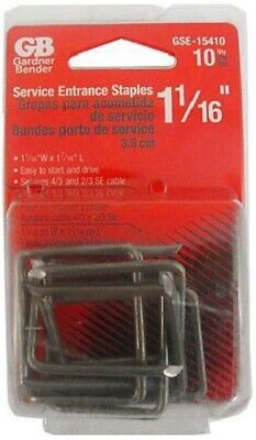 GARDNER BENDER Gardner Bender 1-1/16 In. Steel Service Entrance Cable Staple (10-count)