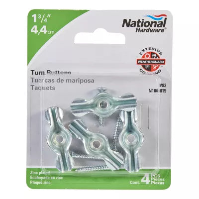 National Hardware Turn Button 1 3/4