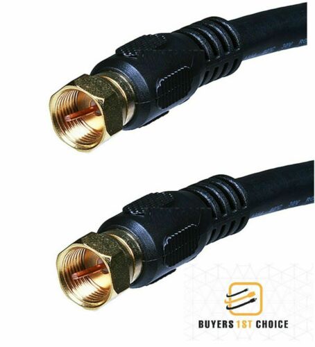 6-FT Telstar RG-59U Coaxial Cable-Gold Plated F Connectors for TV Game NFL.M-M