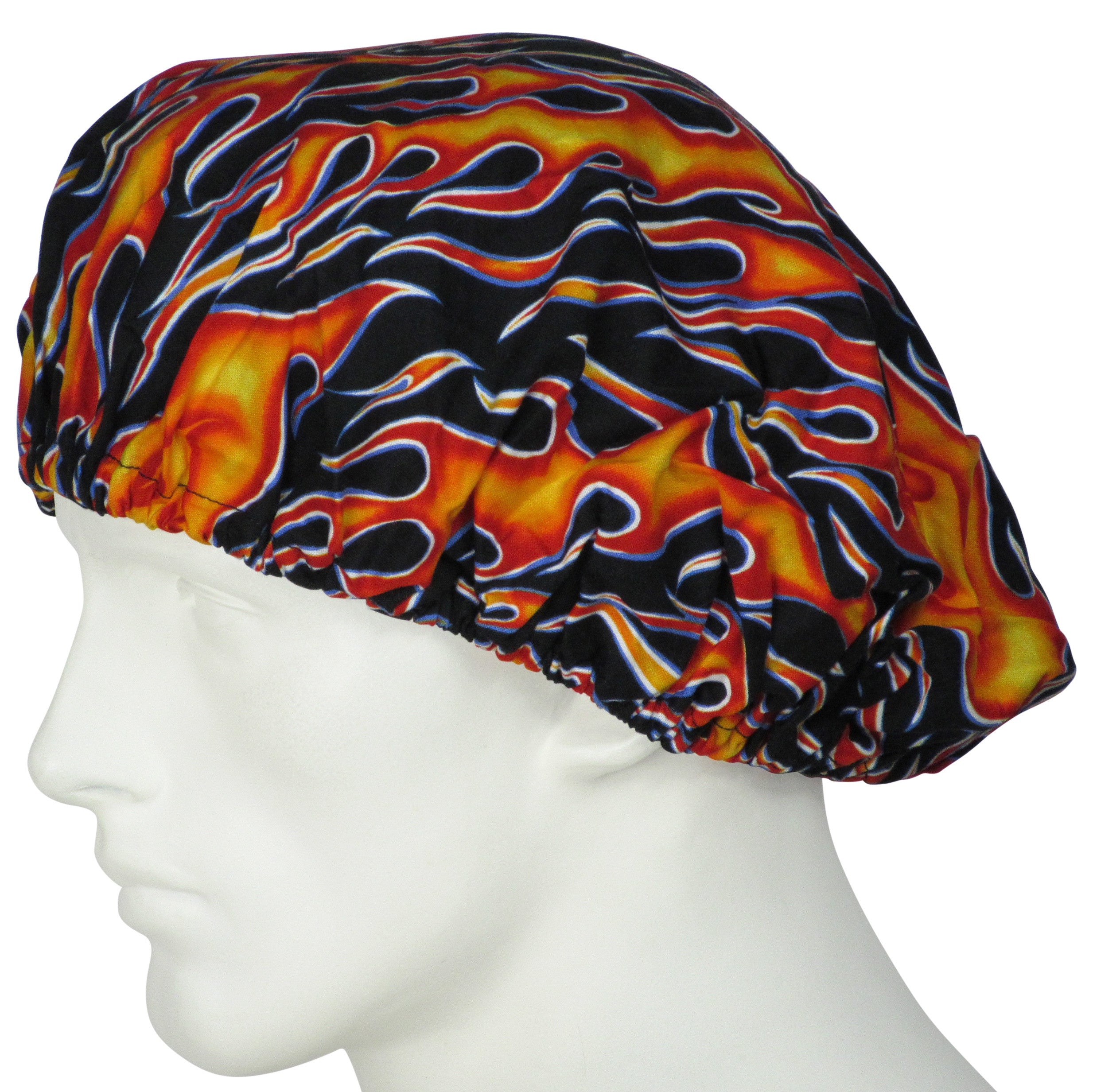  Bouffant Scrub Cap Flames 