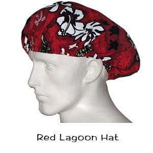  Bouffant Surgical Hats Red Lagoon 