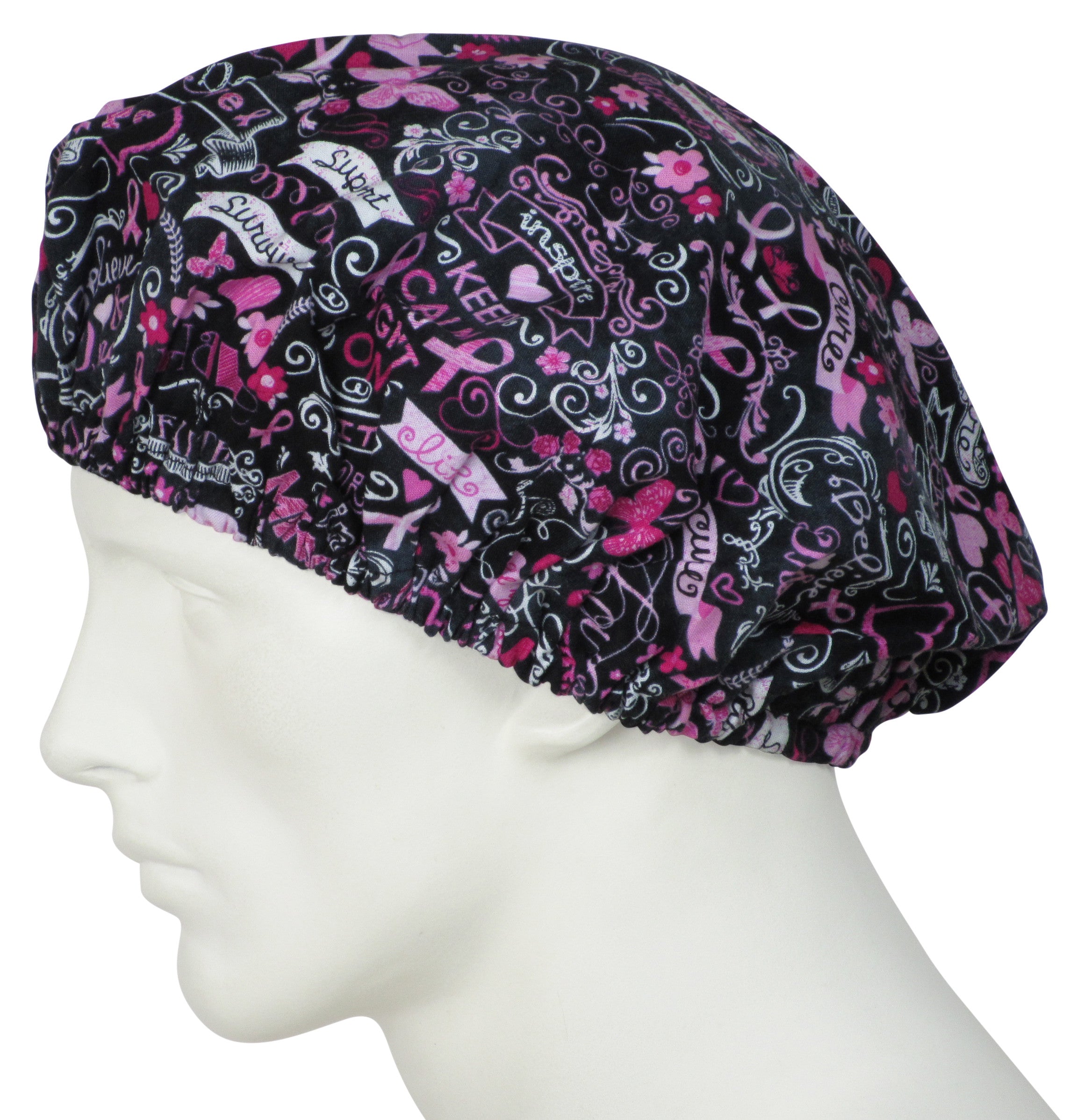  Bouffant Scrub Hat Pink Dreams 