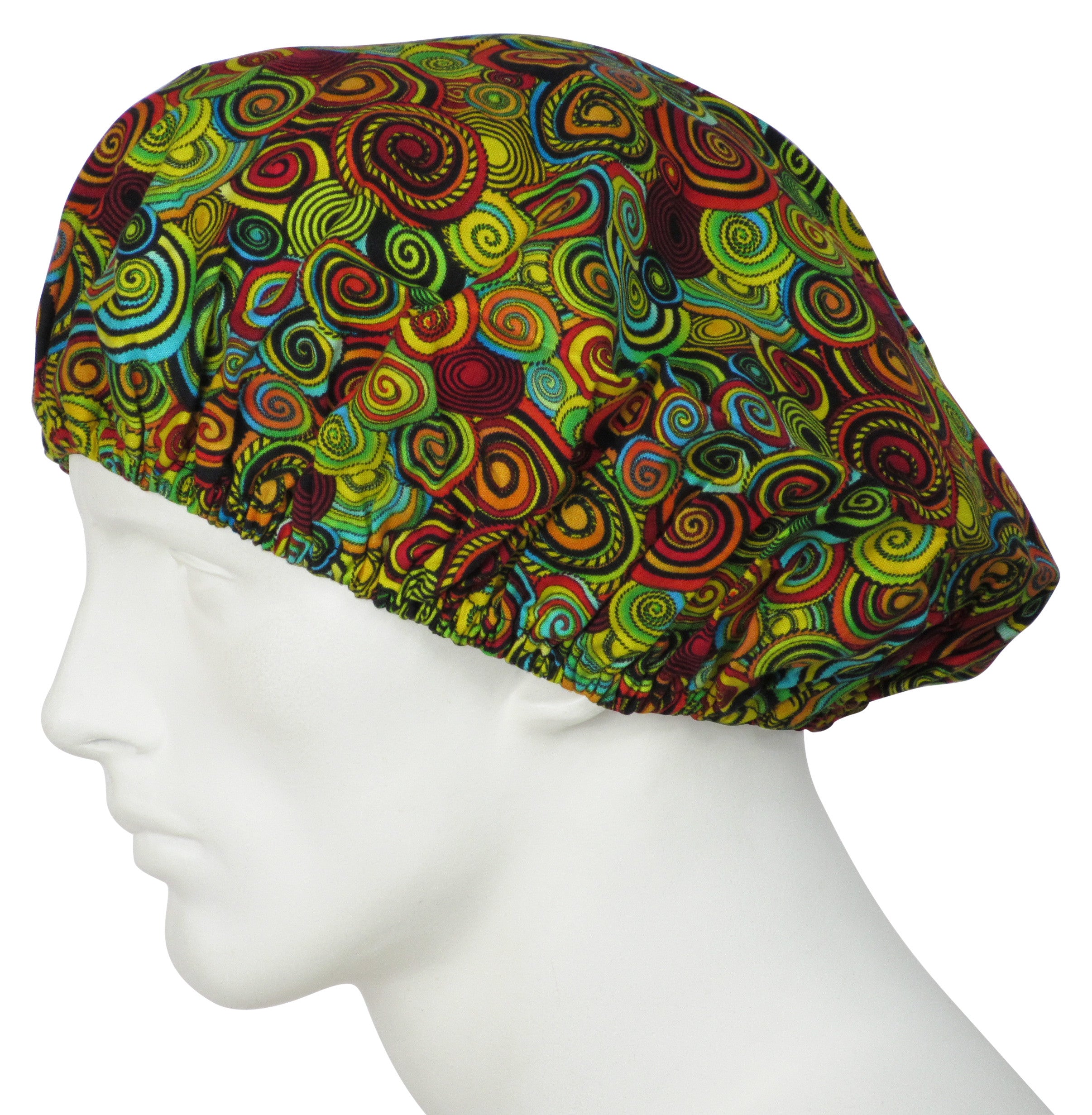  Bouffant Scrub Hats Bondi Swirls 