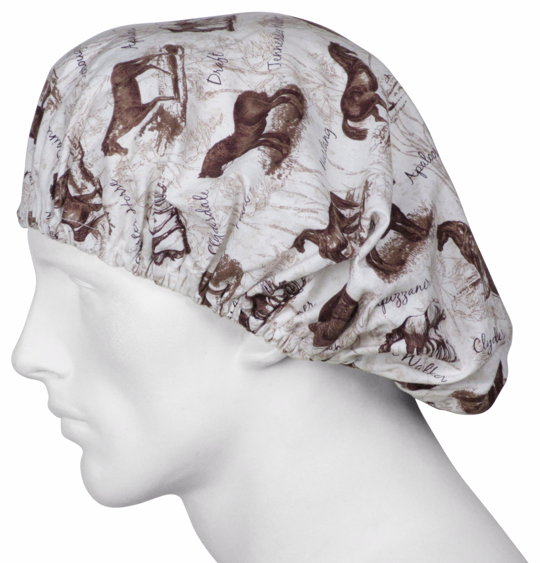  Bouffant Scrub Hats Horse Trails 