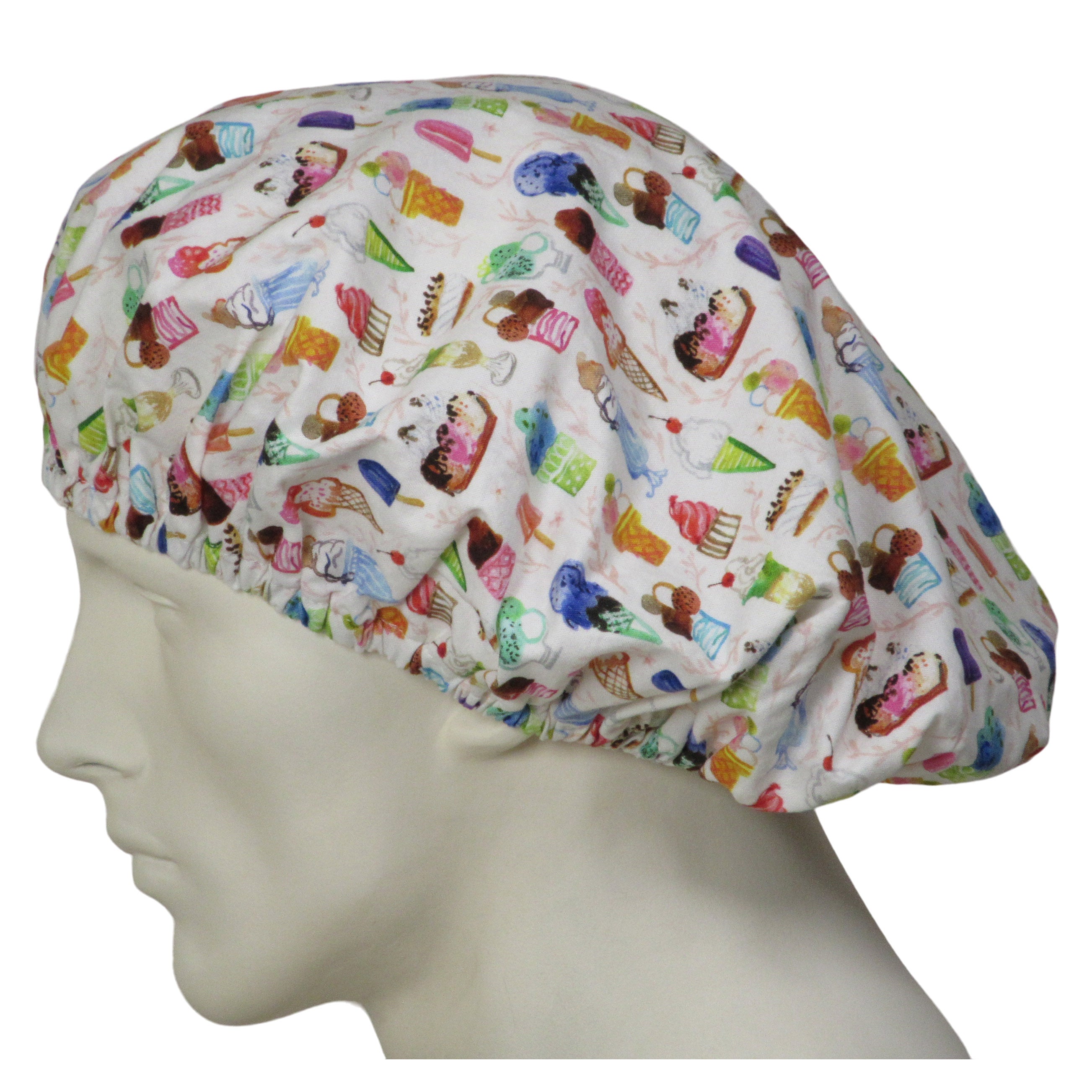  Bouffant Scrub Hats Ice Cream 