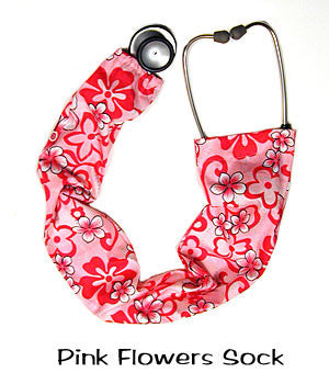  Stethoscope Cover Pink Flowers 