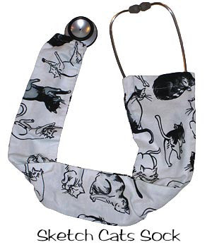  Stethoscope Covers Sketch Cats 