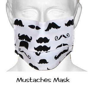  Surgical Masks Mustaches 