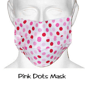  Scrub Masks Pink Dots 