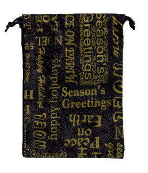  Holiday Words Scrub Surgical Sacks 