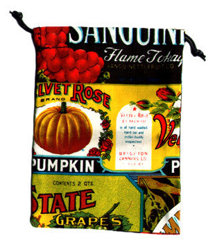  Fruit Labels Scrub Sacks 