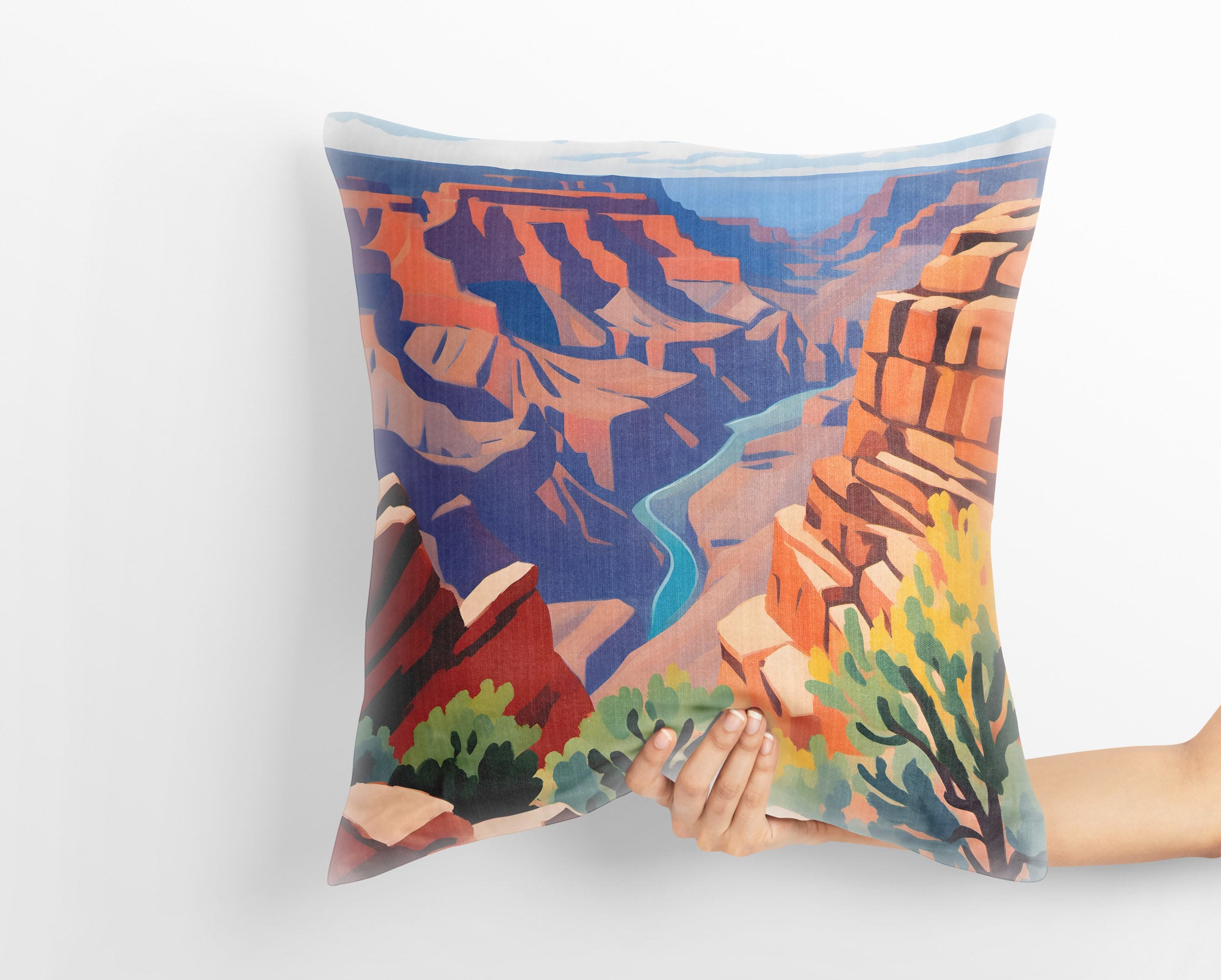 Grand Canyon National Park Arizona Tapestry Pillows, Usa Travel Pillow, Contemporary Pillow, Pillow Covers 20X20, Home Decor Pillow