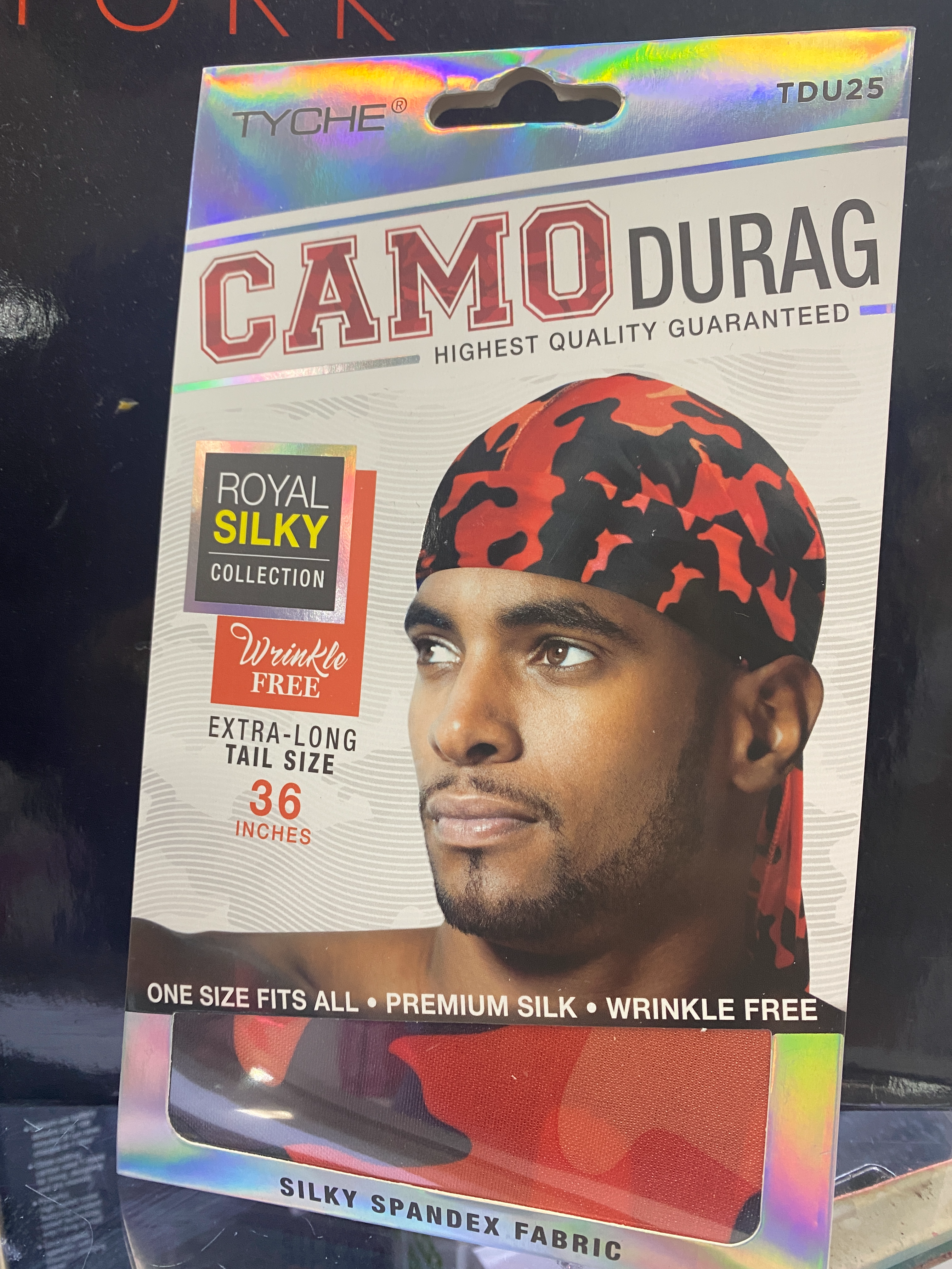 Tyche Camo Durag Royal Silky Collection