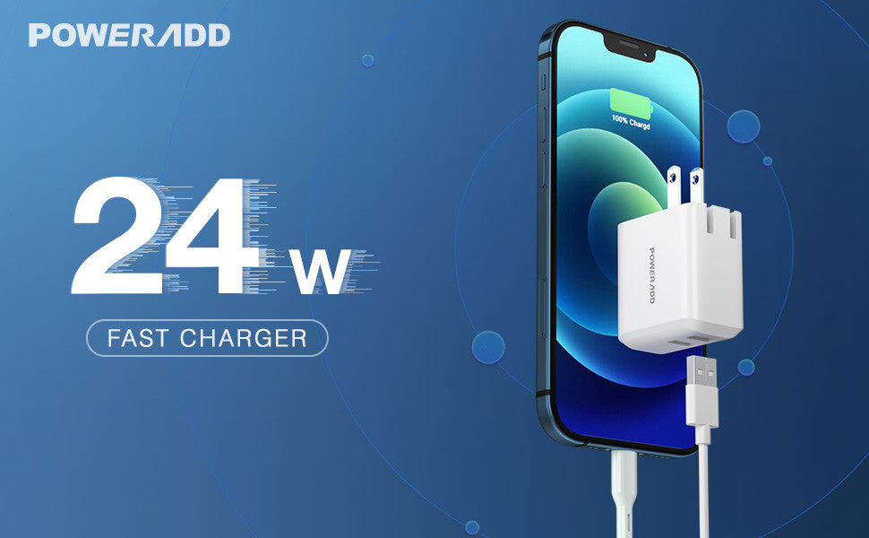 24W Dual USB Wall Charger