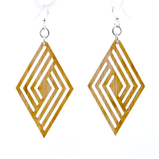 Wood, Bamboo Earrings