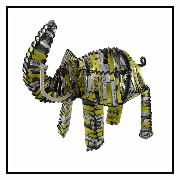 Recycled Tin Can Elephant