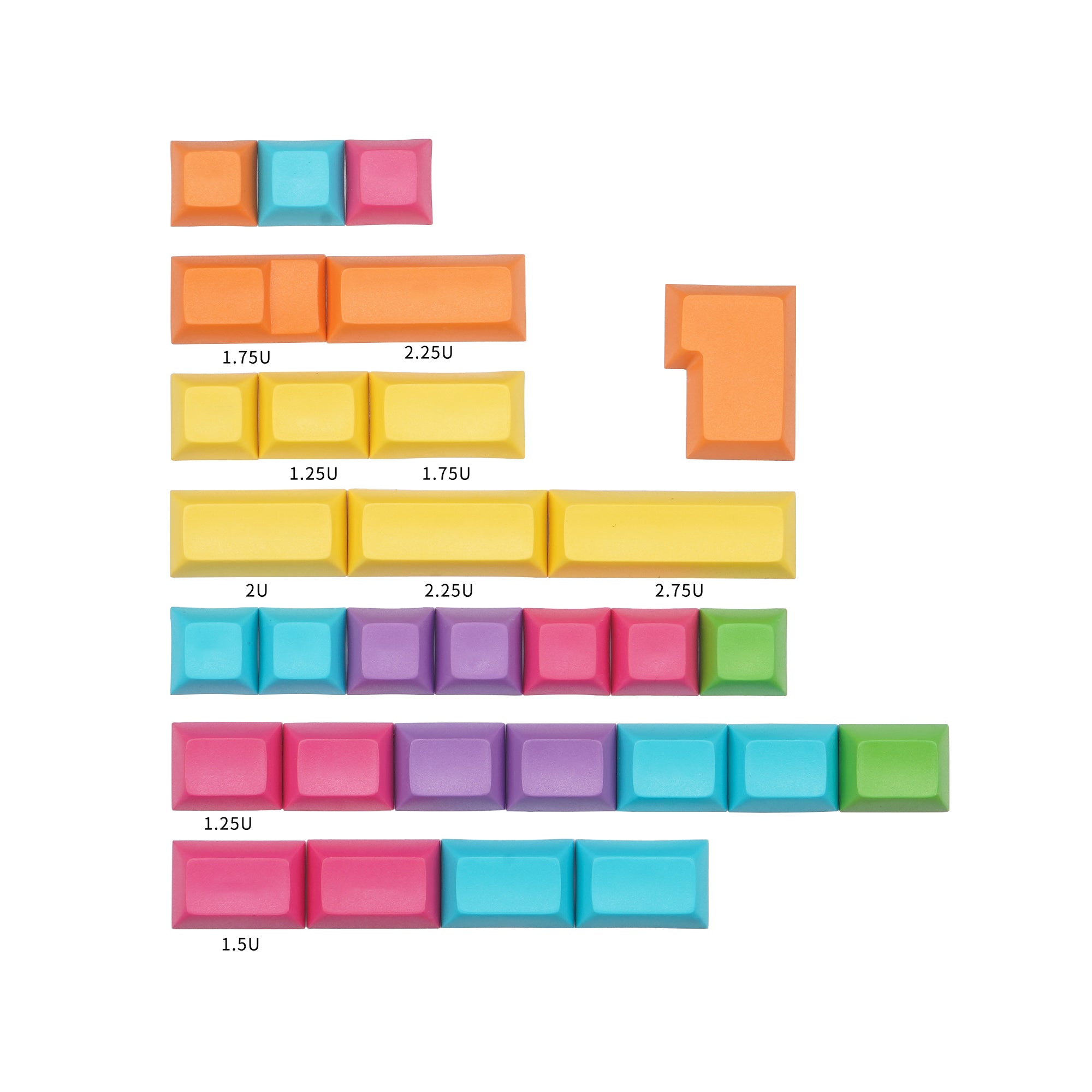 Dsa Pbt Dye Sub Blank Multi Colored Keycaps Kbdfans Mechanical Keyboards Store Dsa Pbt Dye Sub Blank Multi Colored Keycaps Kbdfans Mechanical Keyboards Store