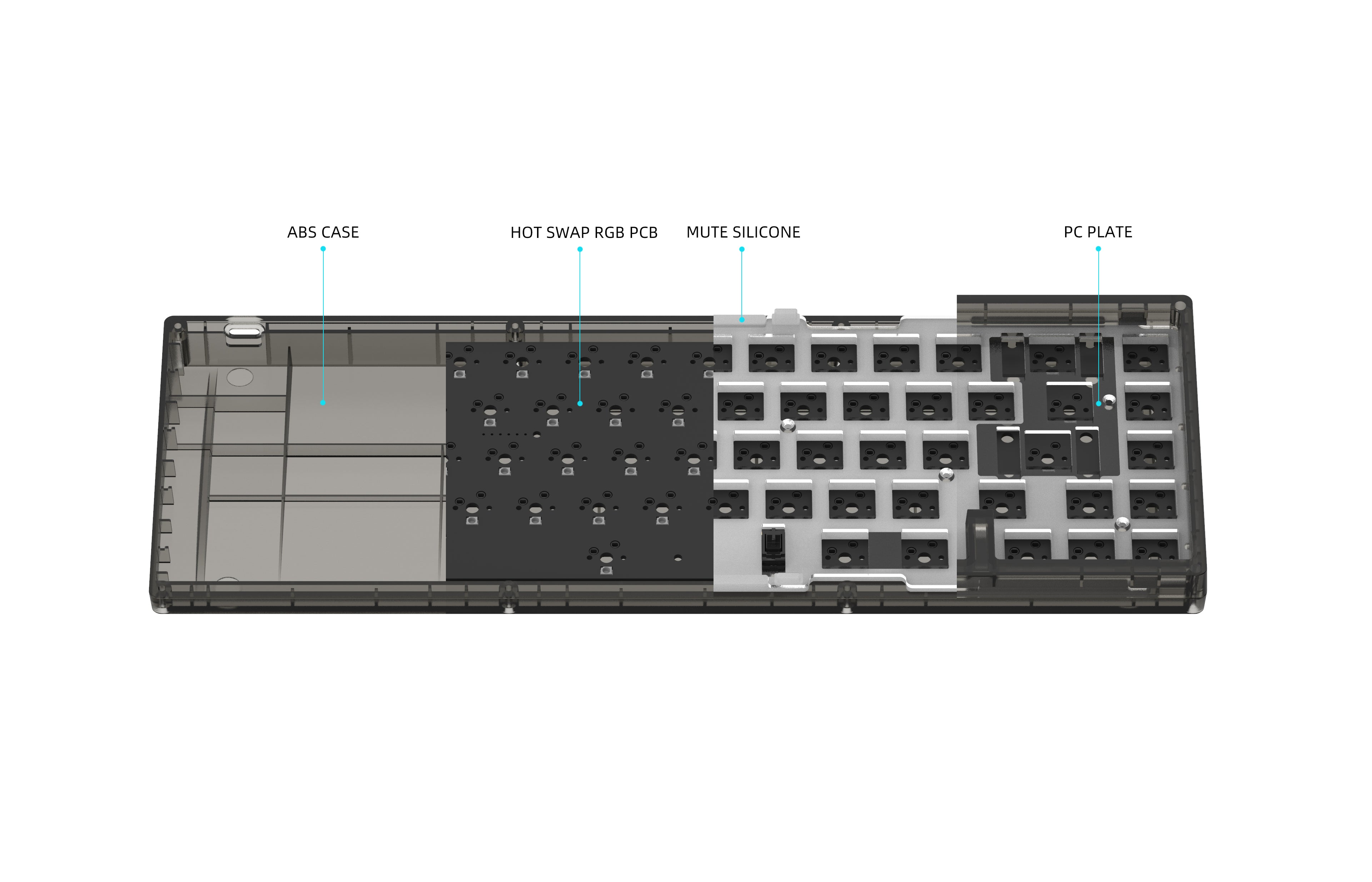 R2 KBD67 Lite mechanical keyboard diy kit KBDfans® Mechanical