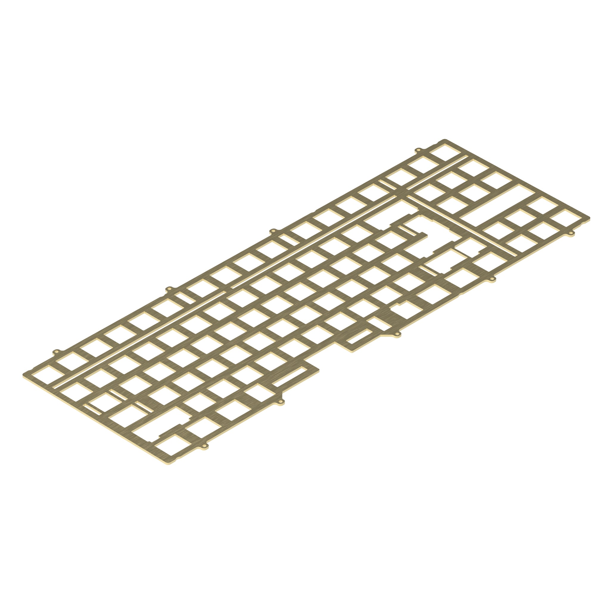KBD8X MKII Brass Plate KBDfans® Mechanical Keyboards Store