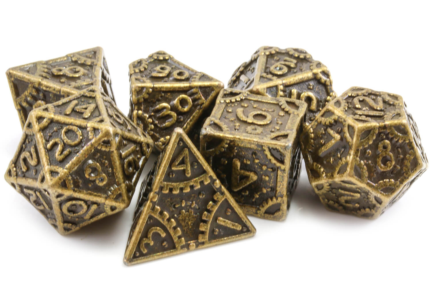 Artificer Metal Dice (Ancient Bronze) |  RPG Role Playing Game Dice