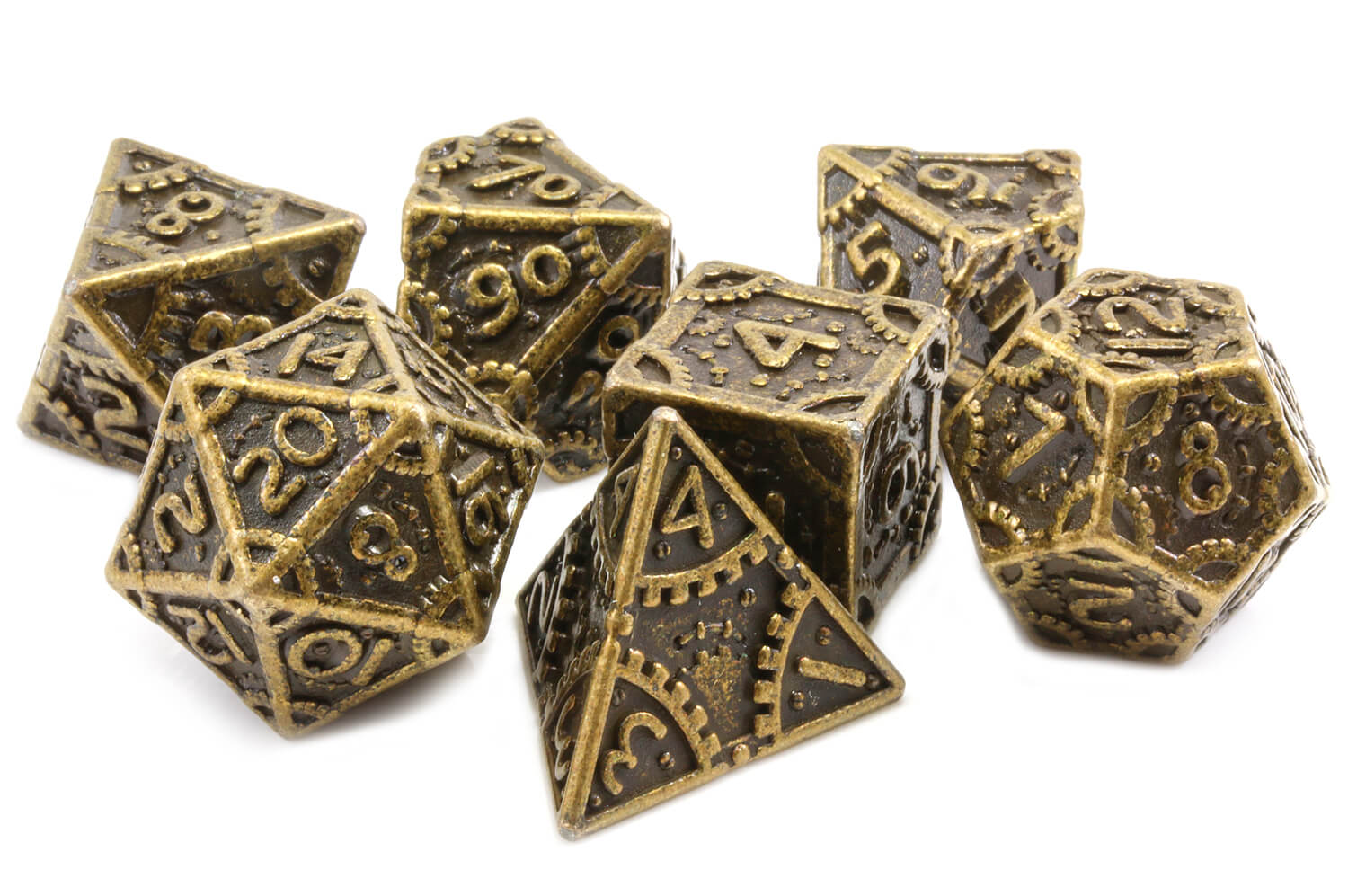 Artificer Metal Dice (Ancient Bronze) |  RPG Role Playing Game Dice