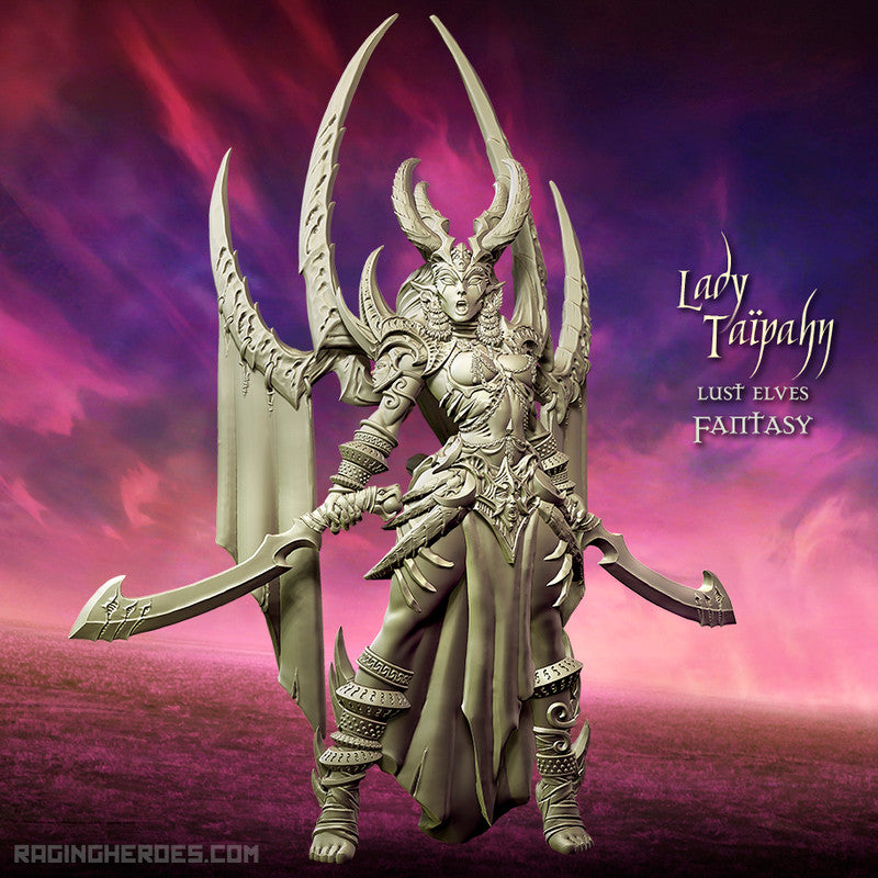 Raging Heroes Miniatures (Lady Ta?pahn) | Premium Fantasy TTRPG Mini